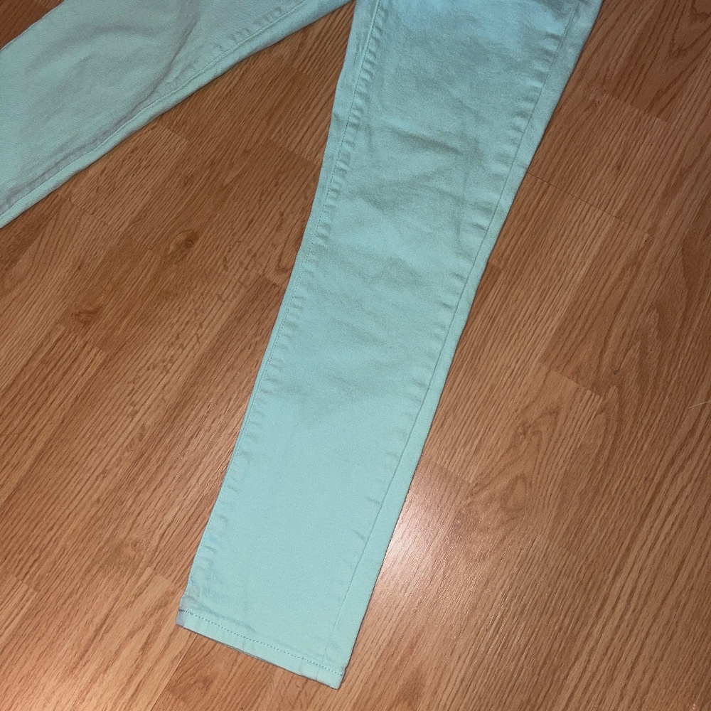J. Crew Aqua Toothpick Stretch Mid Rise Stretch Ankle Pants Size 27 - Picture 4 of 9